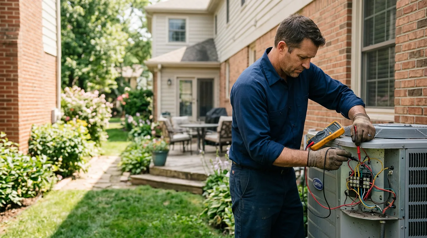 HVAC technician working near Shelby, MI